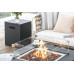Square gas cylinder cover XL/BK