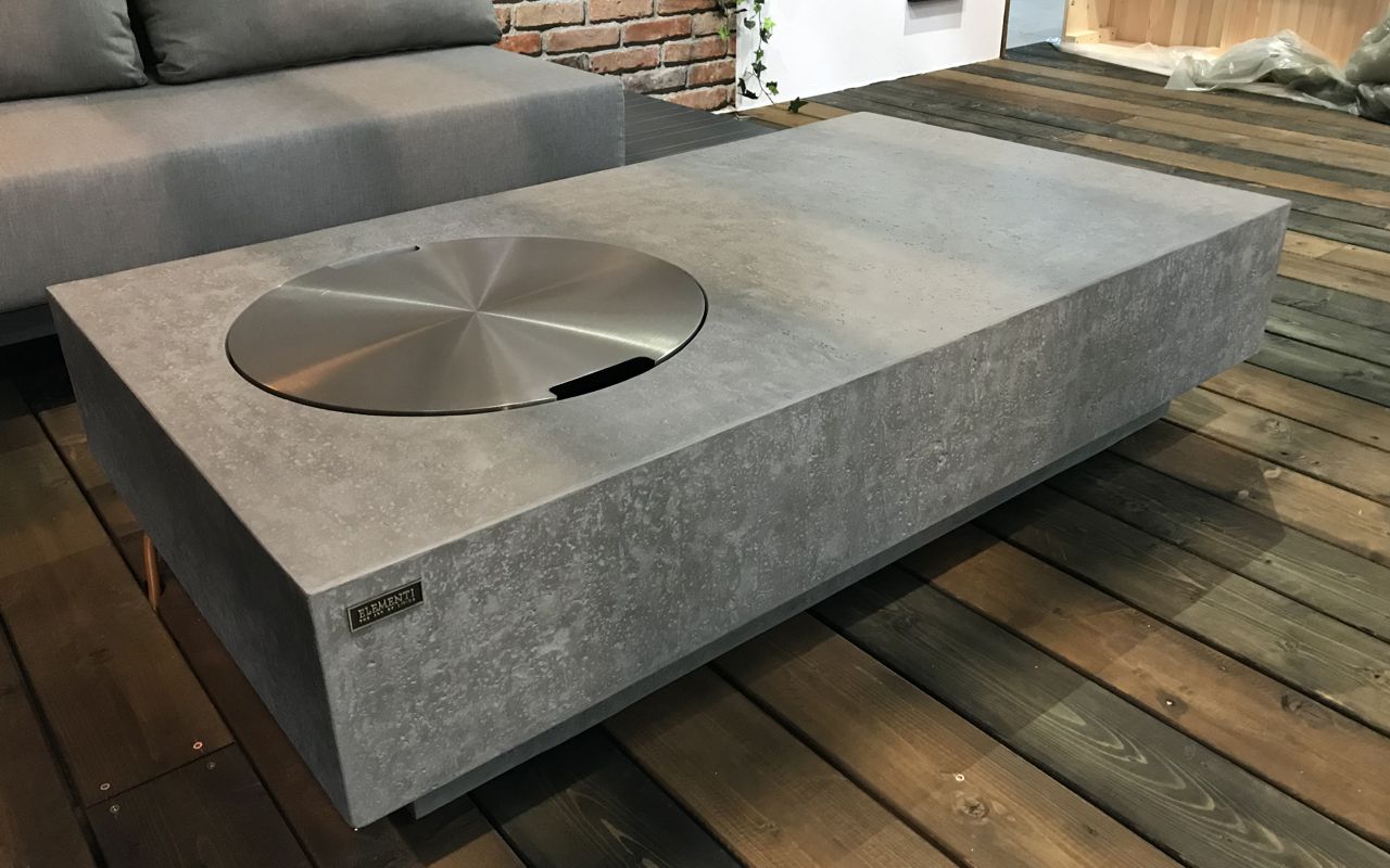 METROPOLIS stainless steel fire pit lid