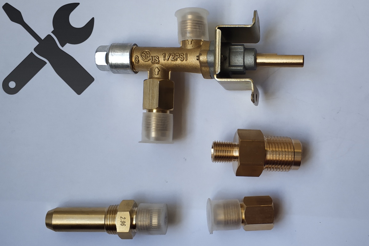 Natural gas conversion kit - installation