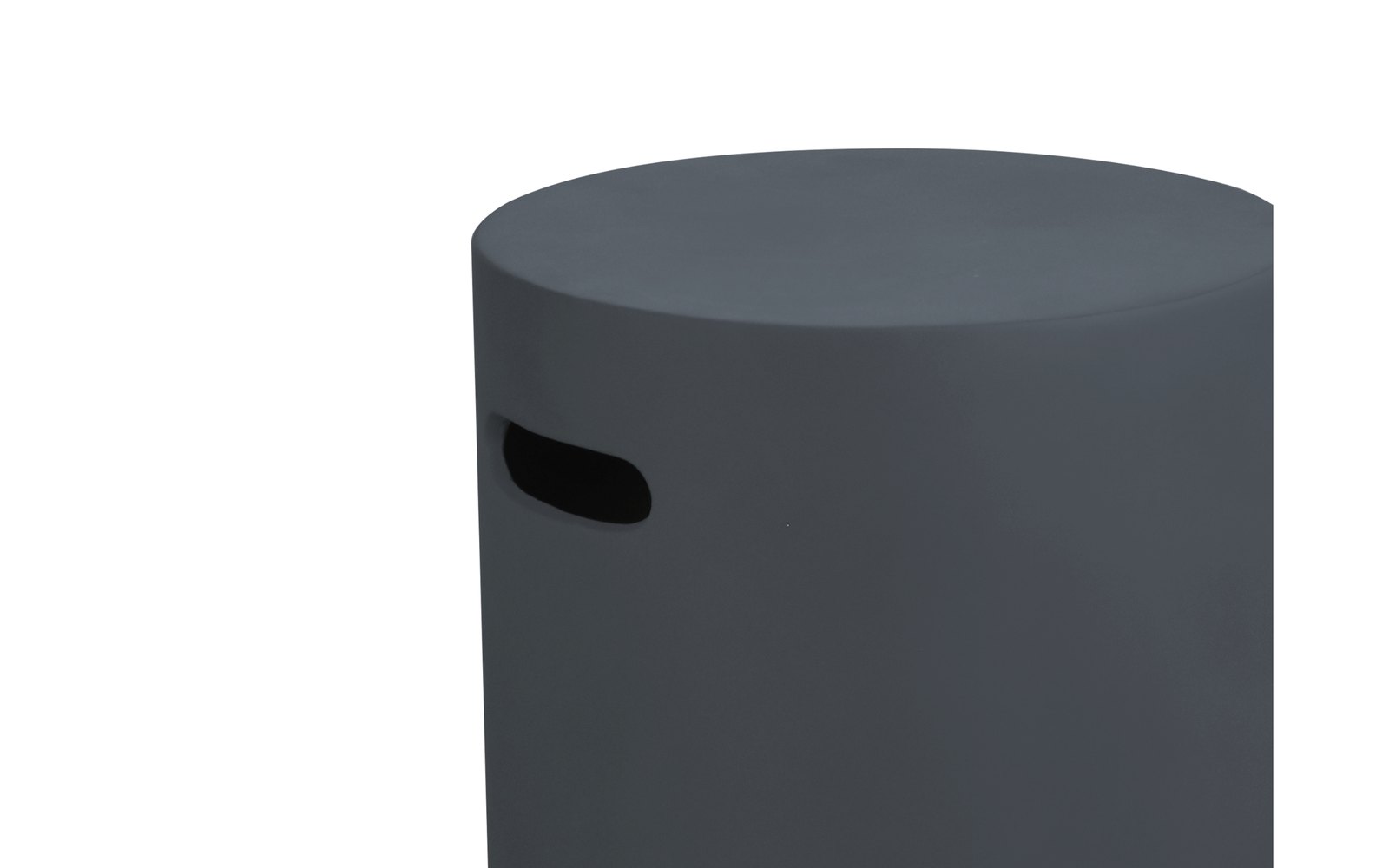 Round DG bottle cover with a smooth finish
