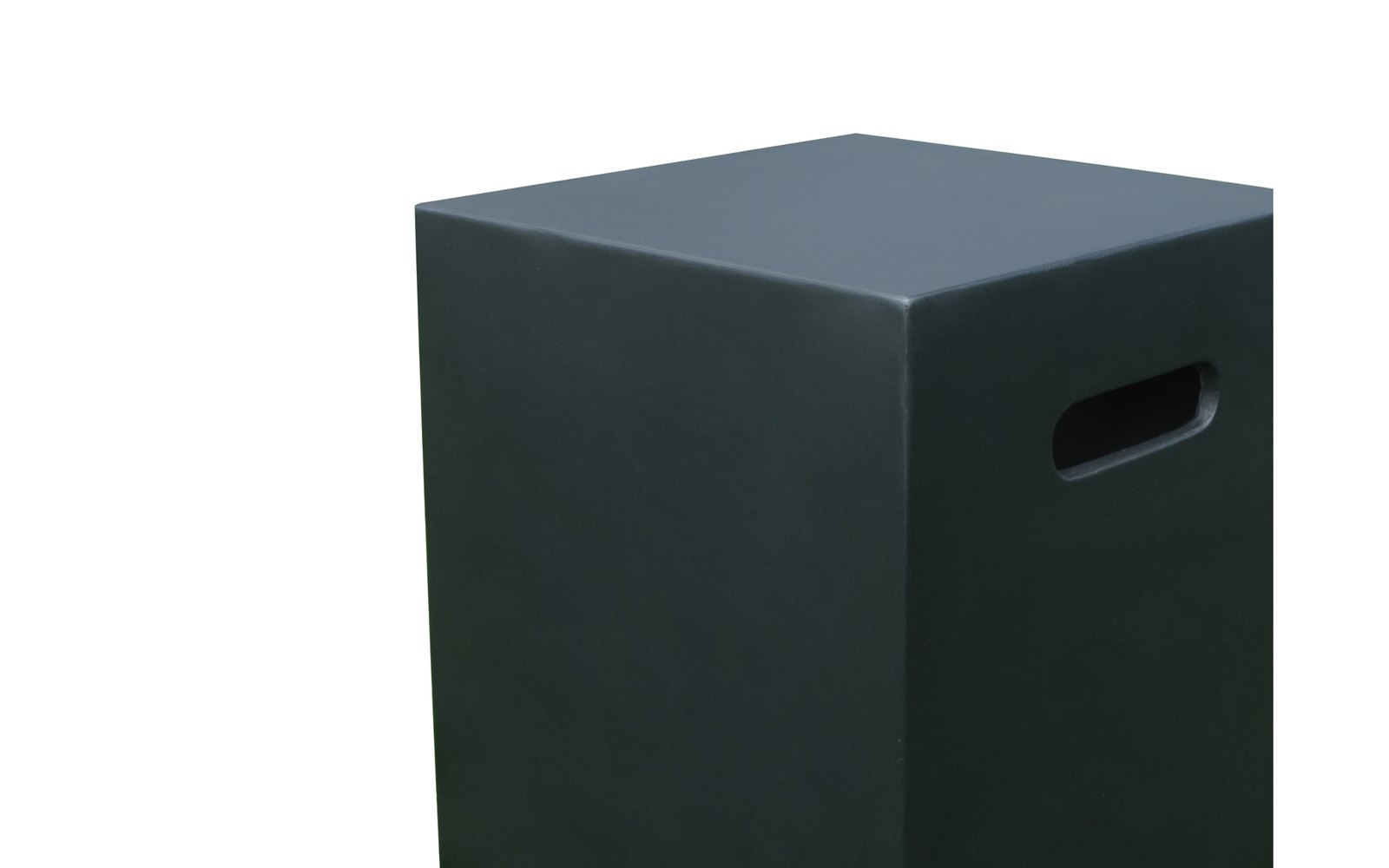 Black bottle cover with a smooth finish