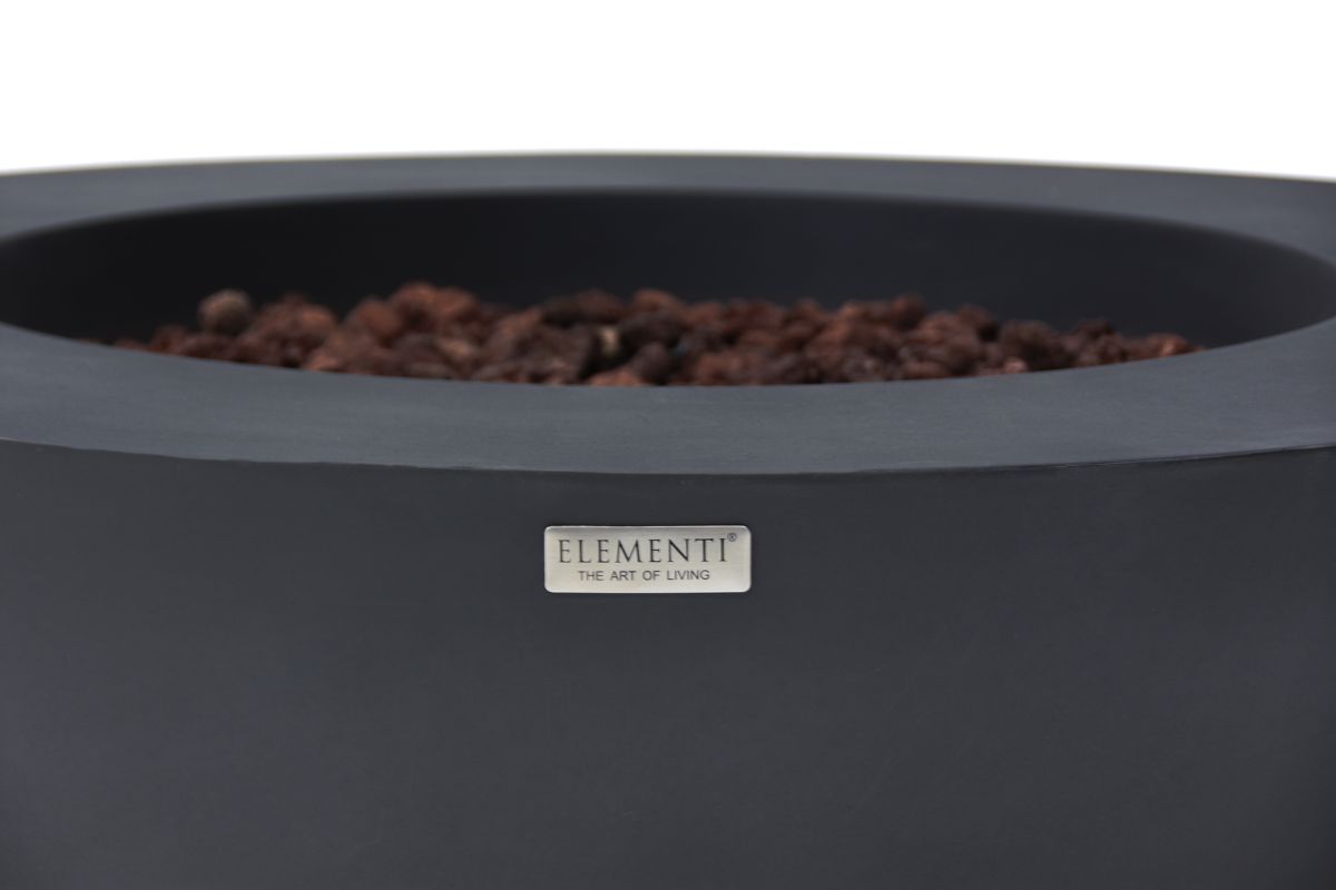 LUNAR BOWL Dark Grey close-up with the ELEMENTI badge